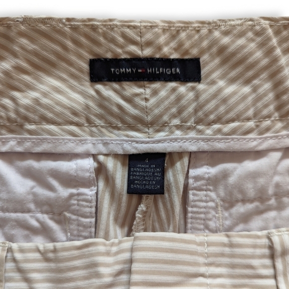 Tommy Hilfiger Chino Striped Shorts Size 4 - Picture 4 of 5